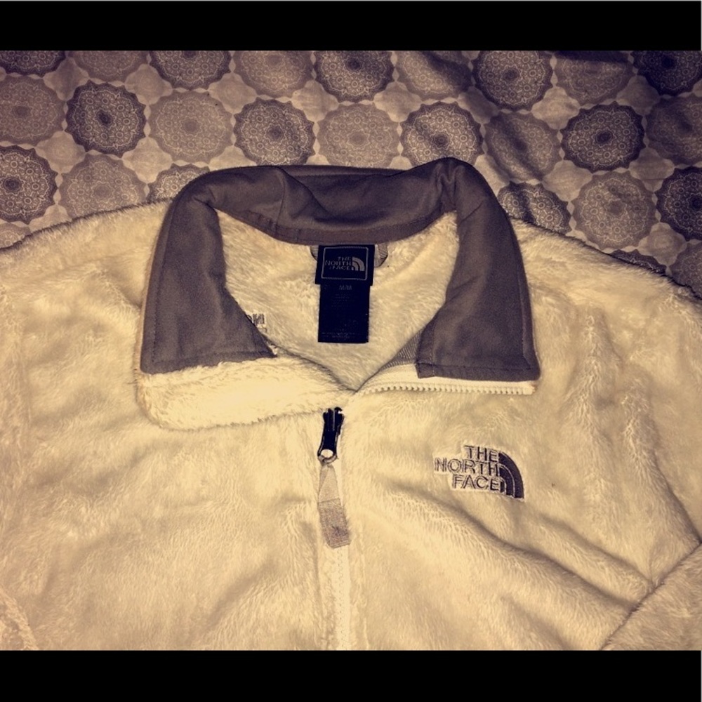 White north face jacket